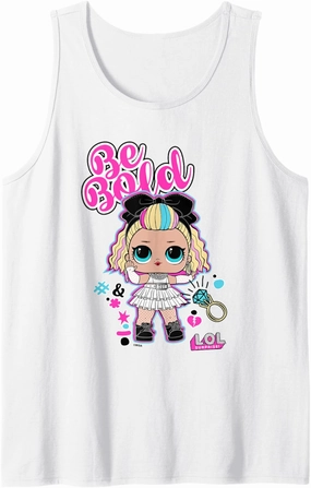 LOL Surprise Cute 80's B.B. Doll Be Bold Colorful Chest Logo Tank Top