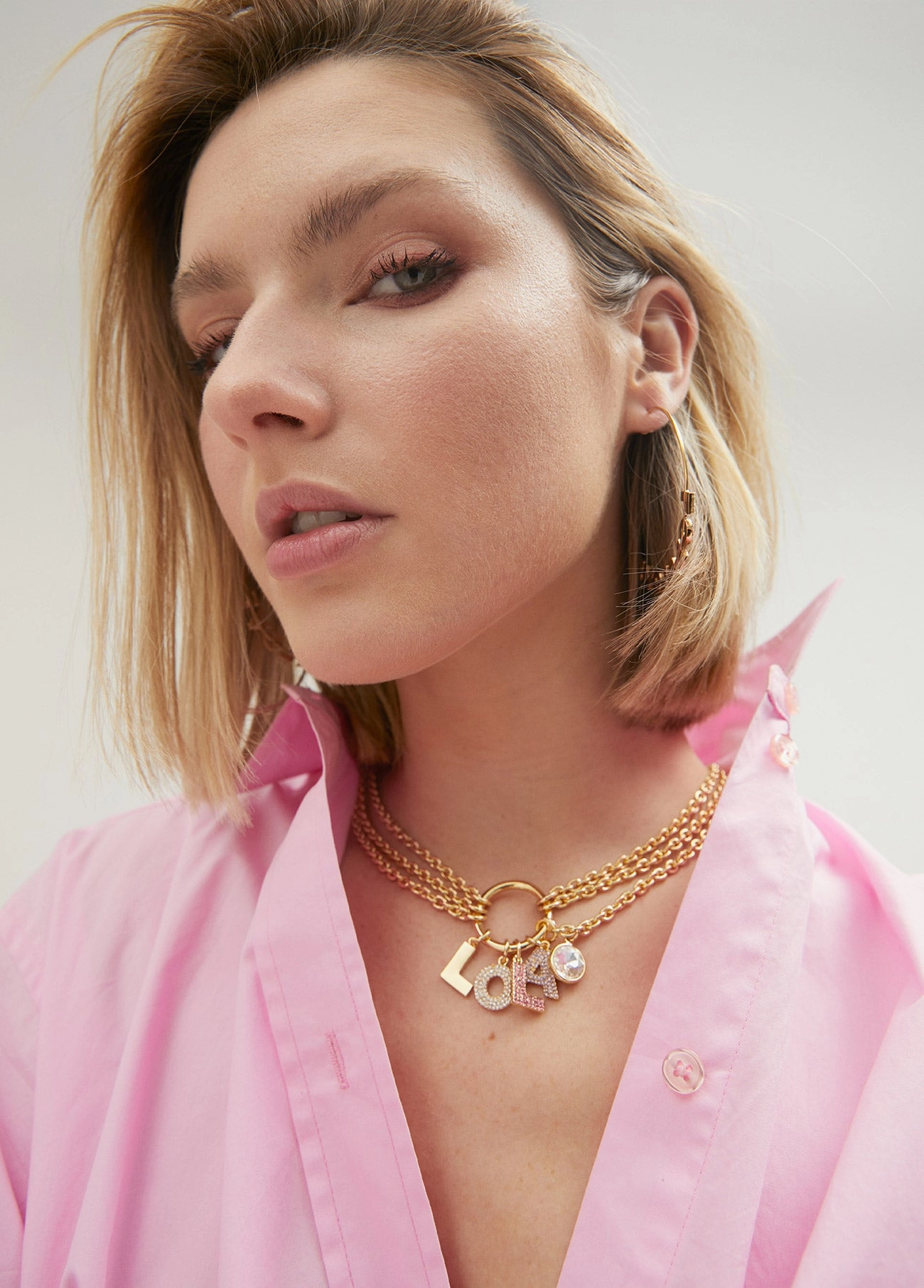 LOLA letter necklace