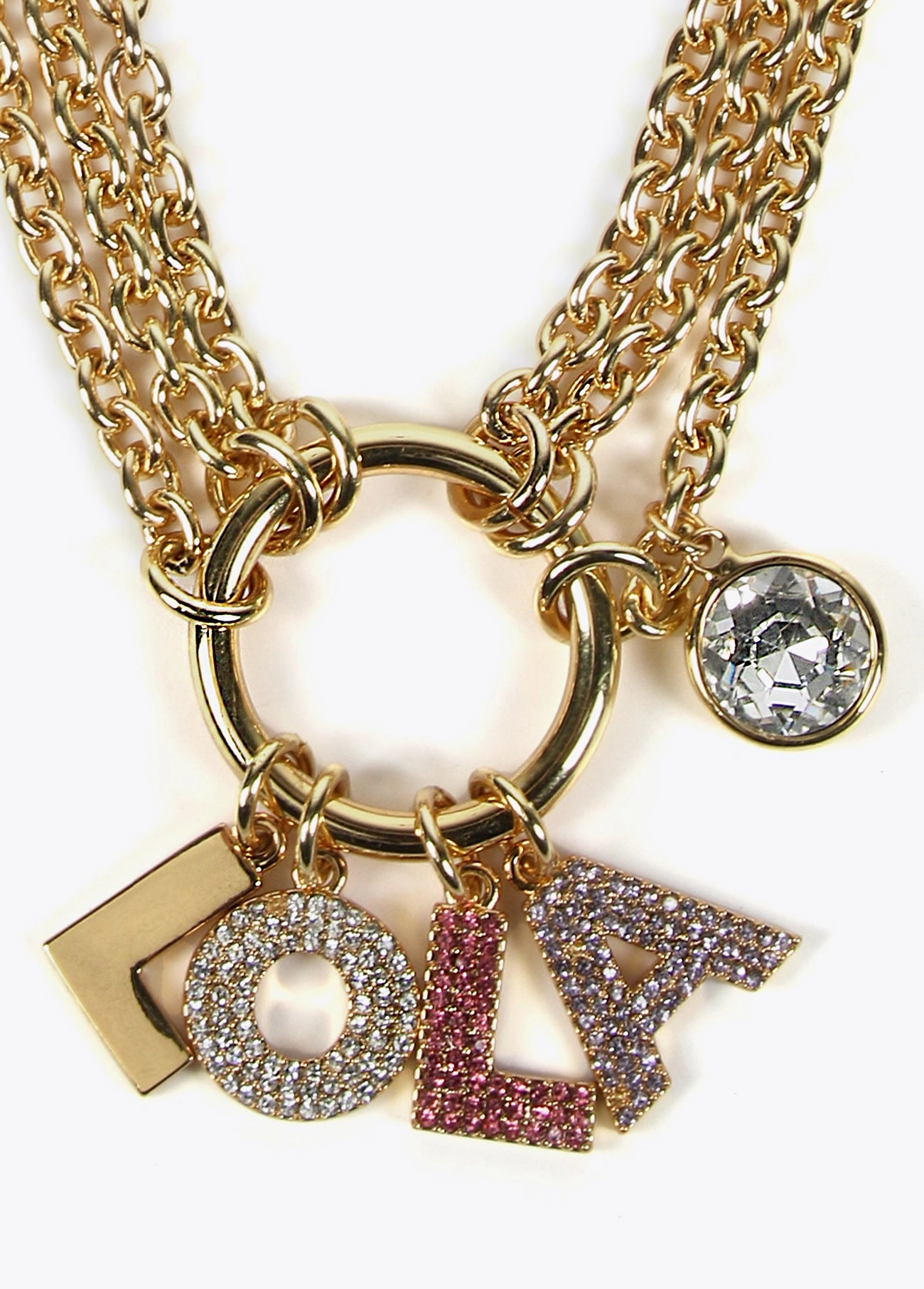 LOLA letter necklace
