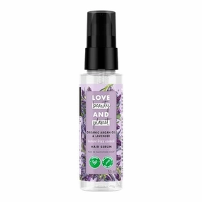 Love_Beauty & Planet Hair Serum with Organic Argan Oil & Lavender, 2x Smoother Hair, Heat Protection, Frizz Control, 50 ml
