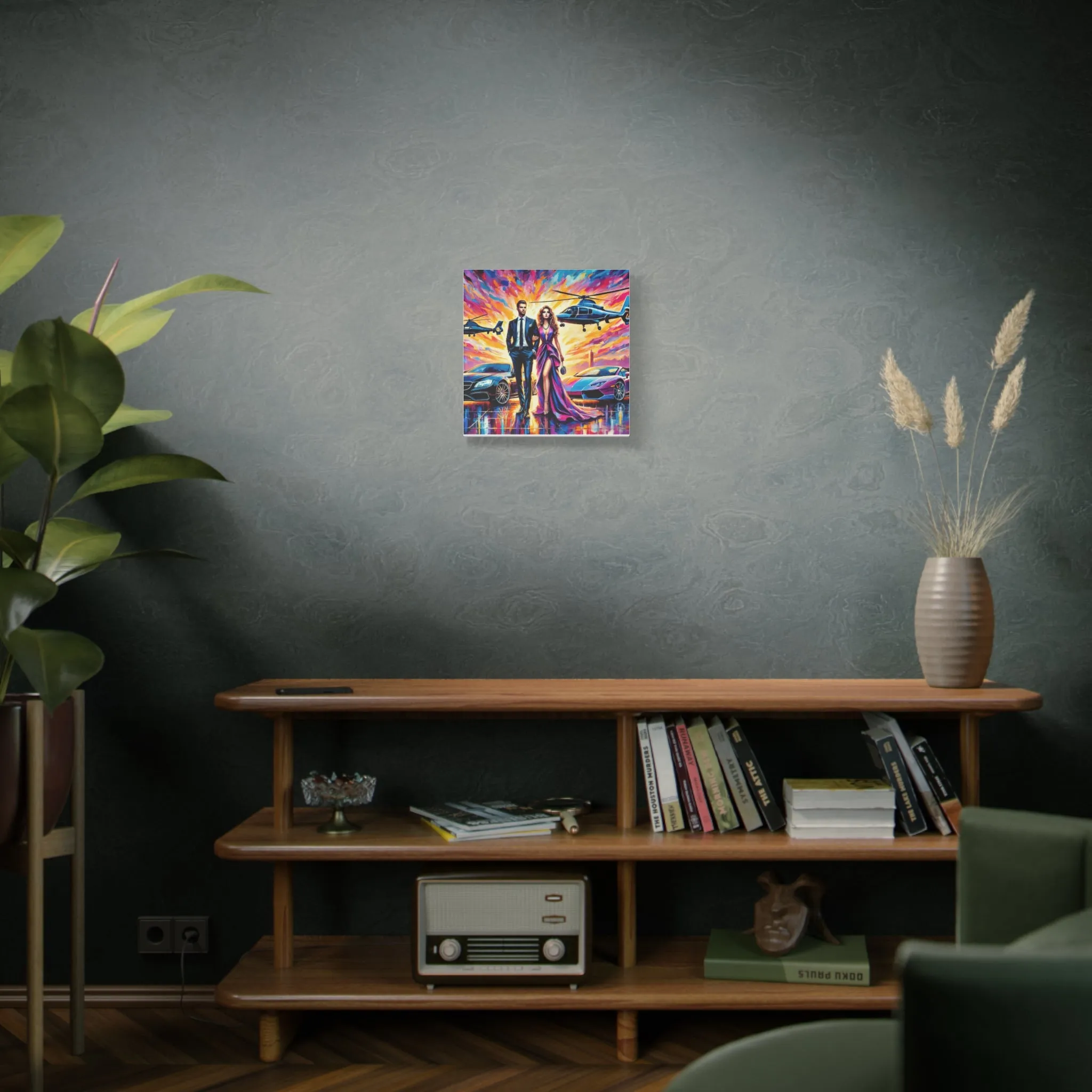 Luxury Dreamscape Canvas Art - Stretched Wall Decor with Glamorous Couple, Gifts for friends, Gifts for love ones, Home decoration, Office decoration