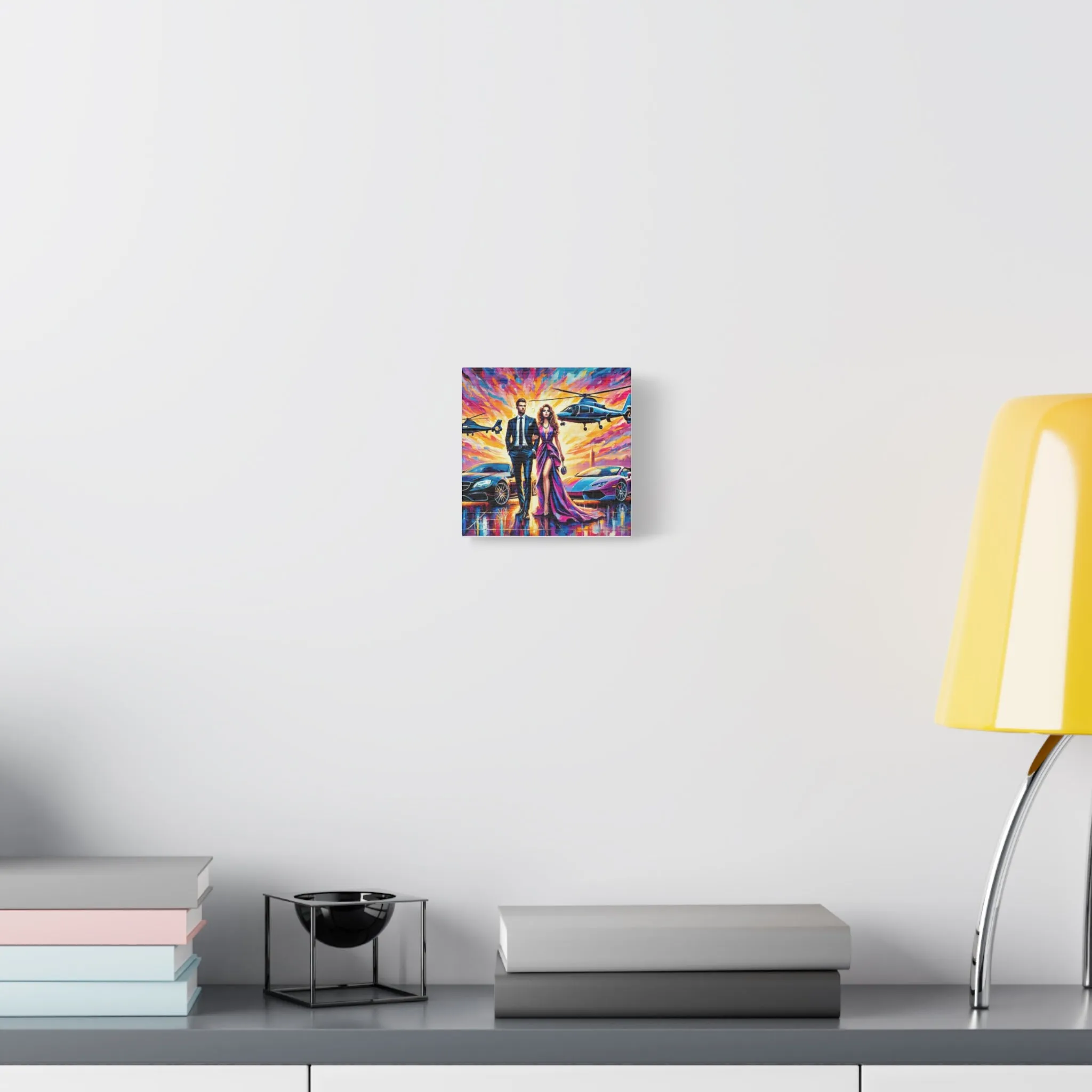 Luxury Dreamscape Canvas Art - Stretched Wall Decor with Glamorous Couple, Gifts for friends, Gifts for love ones, Home decoration, Office decoration