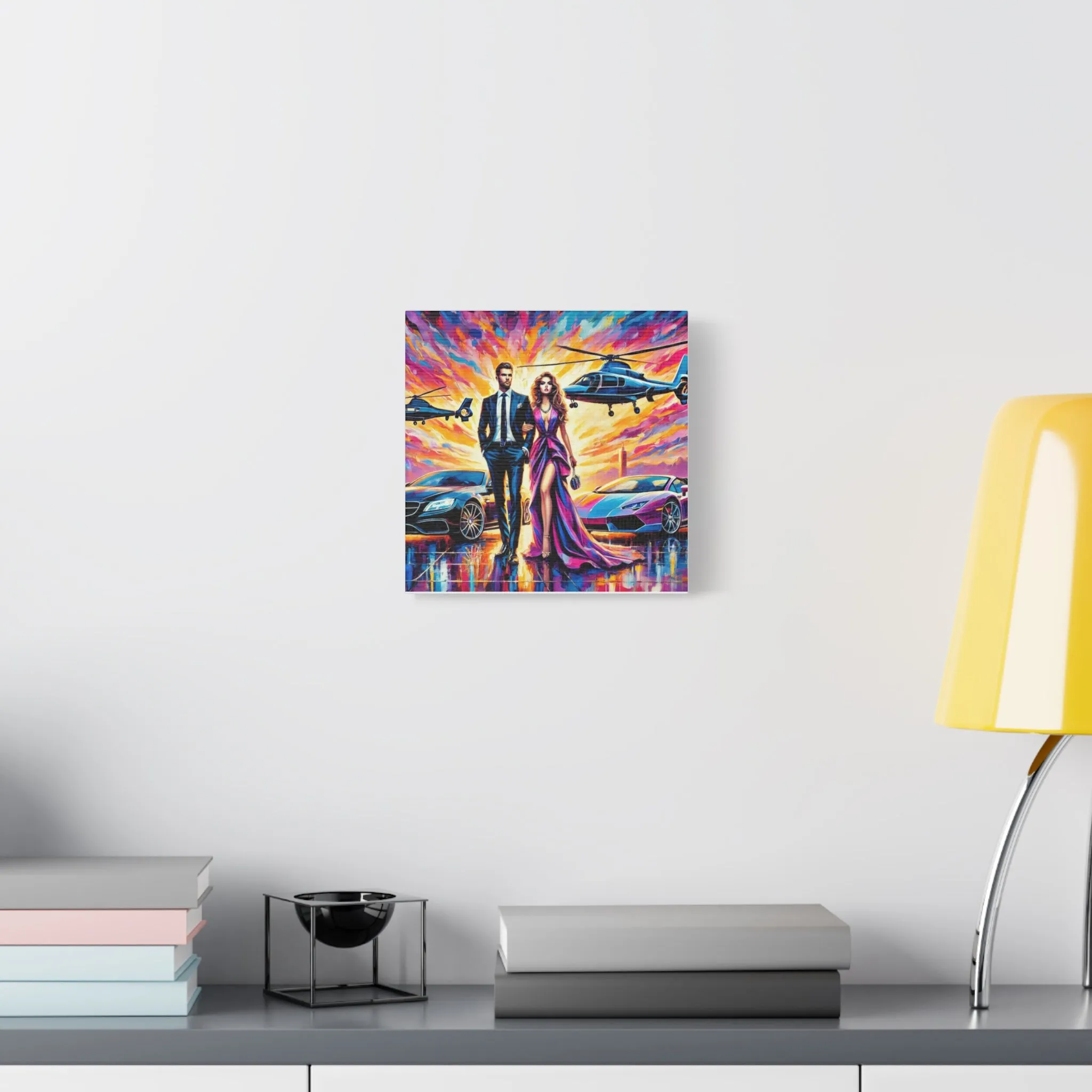 Luxury Dreamscape Canvas Art - Stretched Wall Decor with Glamorous Couple, Gifts for friends, Gifts for love ones, Home decoration, Office decoration