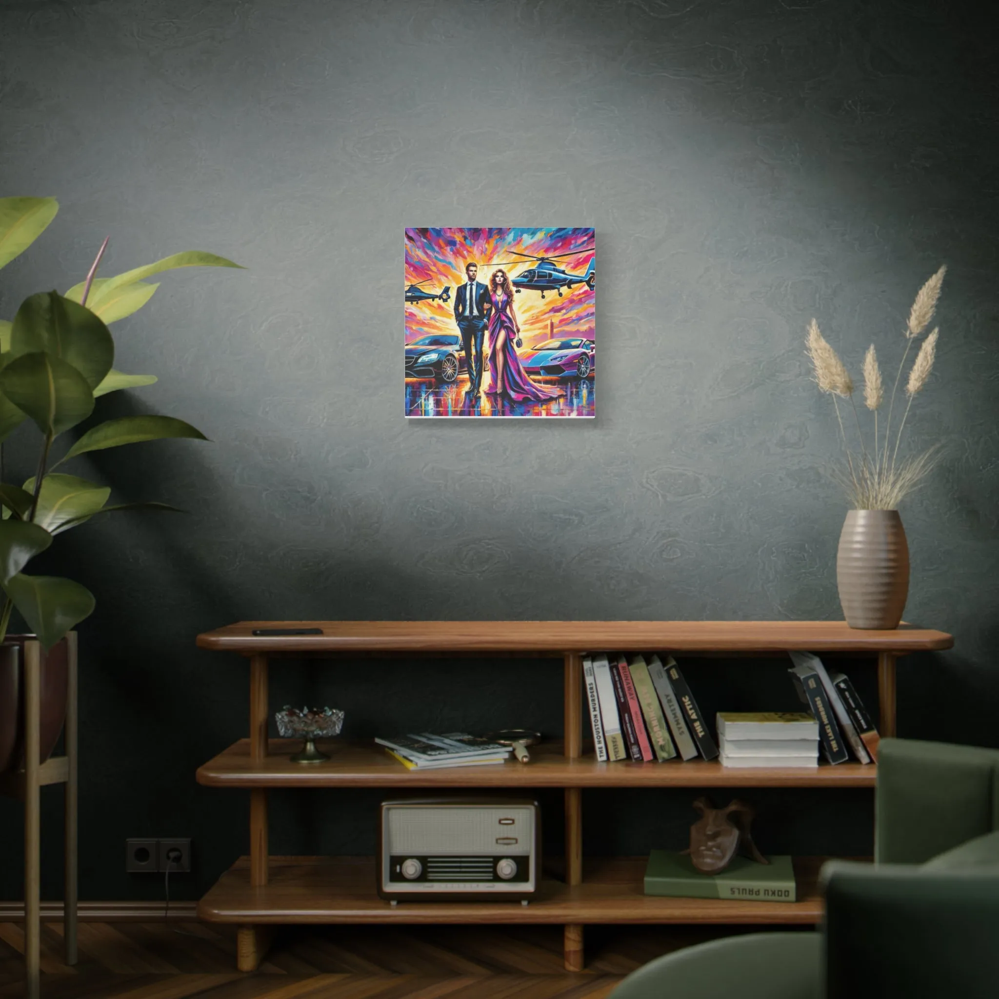 Luxury Dreamscape Canvas Art - Stretched Wall Decor with Glamorous Couple, Gifts for friends, Gifts for love ones, Home decoration, Office decoration