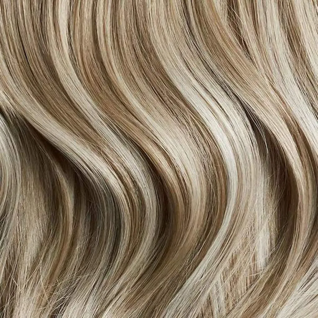 Luxy 100% Remy Human Hair, Classic 160g Clip-In Hair Extensions - 10 Wefts Multi-Dimensional Color for Natural Blending, Adds Volume & Length, Easy Apply & Remove 20" Natural Blonde Balayage