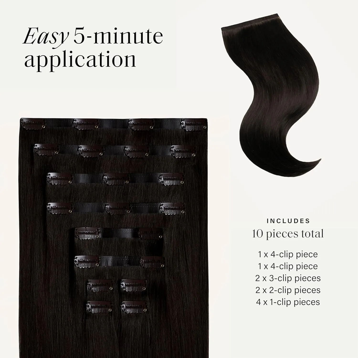 Luxy 100% Remy Human Hair - Seamless Clip-In Hair Extensions - Multi-Dimensional Color for Natural Blending, Adds Volume & Length 160 grams 16" Mocha Brown Seamless