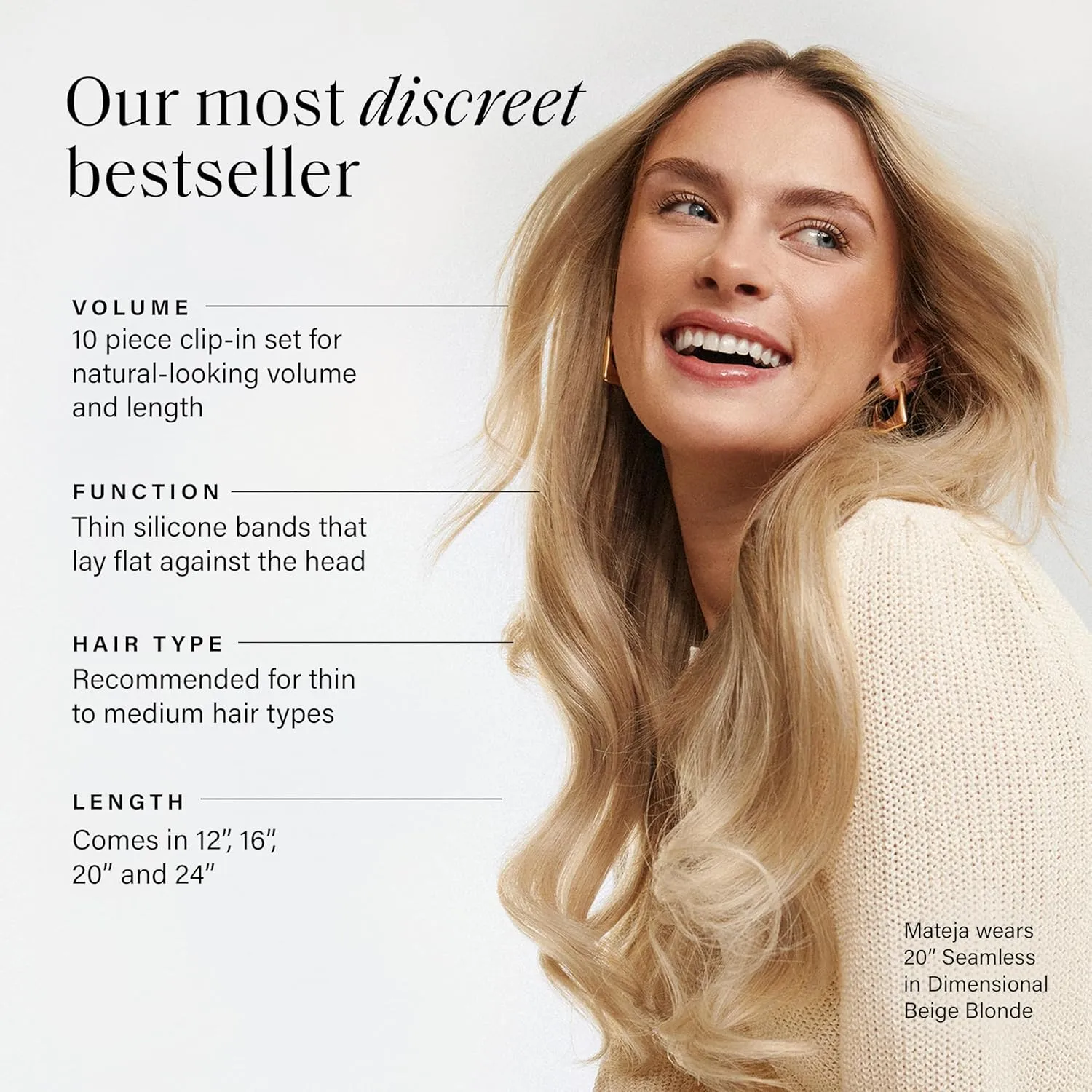 Luxy 100% Remy Human Hair - Seamless Clip-In Hair Extensions - Multi-Dimensional Color for Natural Blending, Adds Volume & Length 160 grams 16" Mocha Brown Seamless