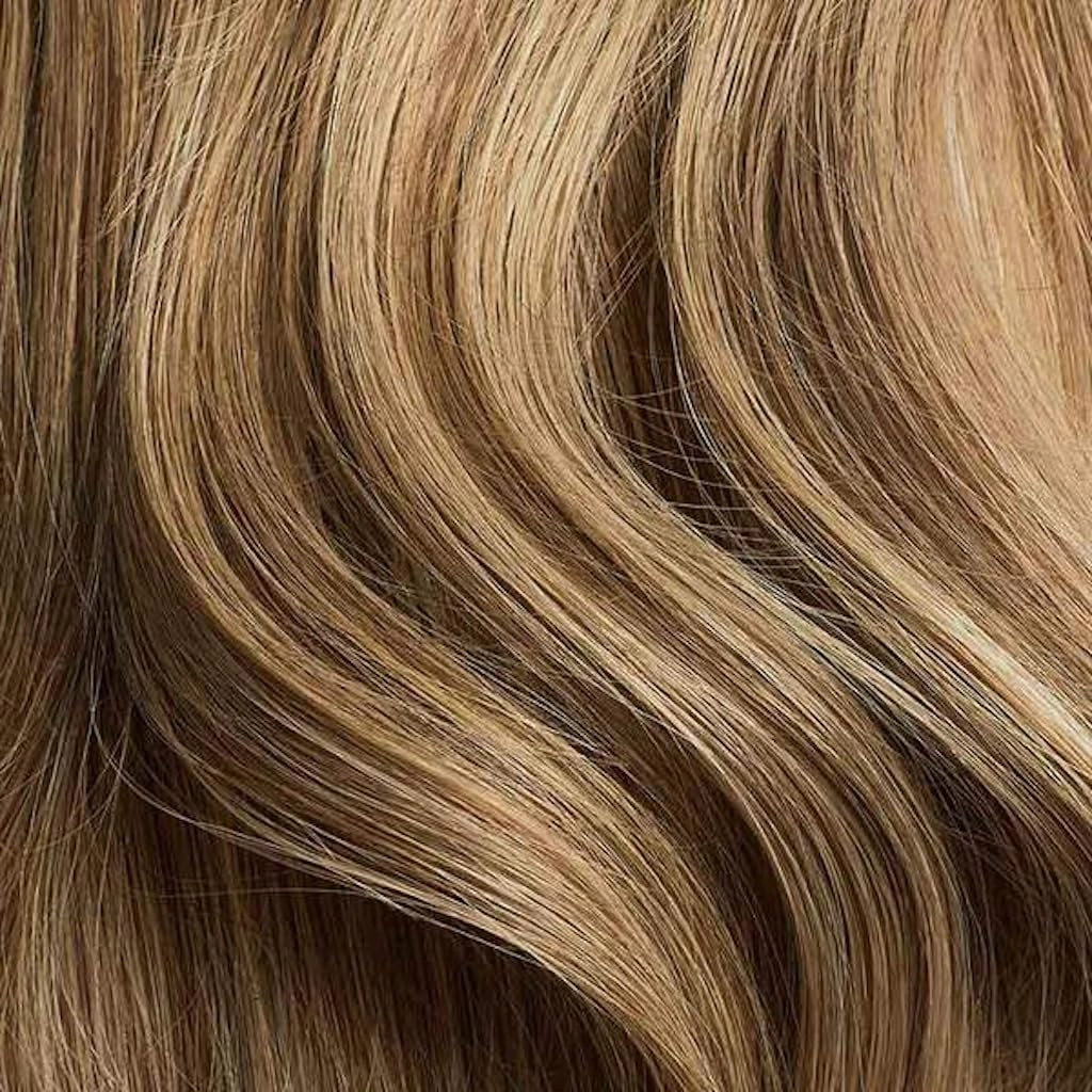 Luxy 100% Remy Human Hair Extensions for Thin Hair Thinning Hair Fill-Ins – 6 Seamless Wefts Multi-Dimensional Color Blend - Natural-Looking Volume & Coverage 80 grams 16" Bronde Balayage Thinning
