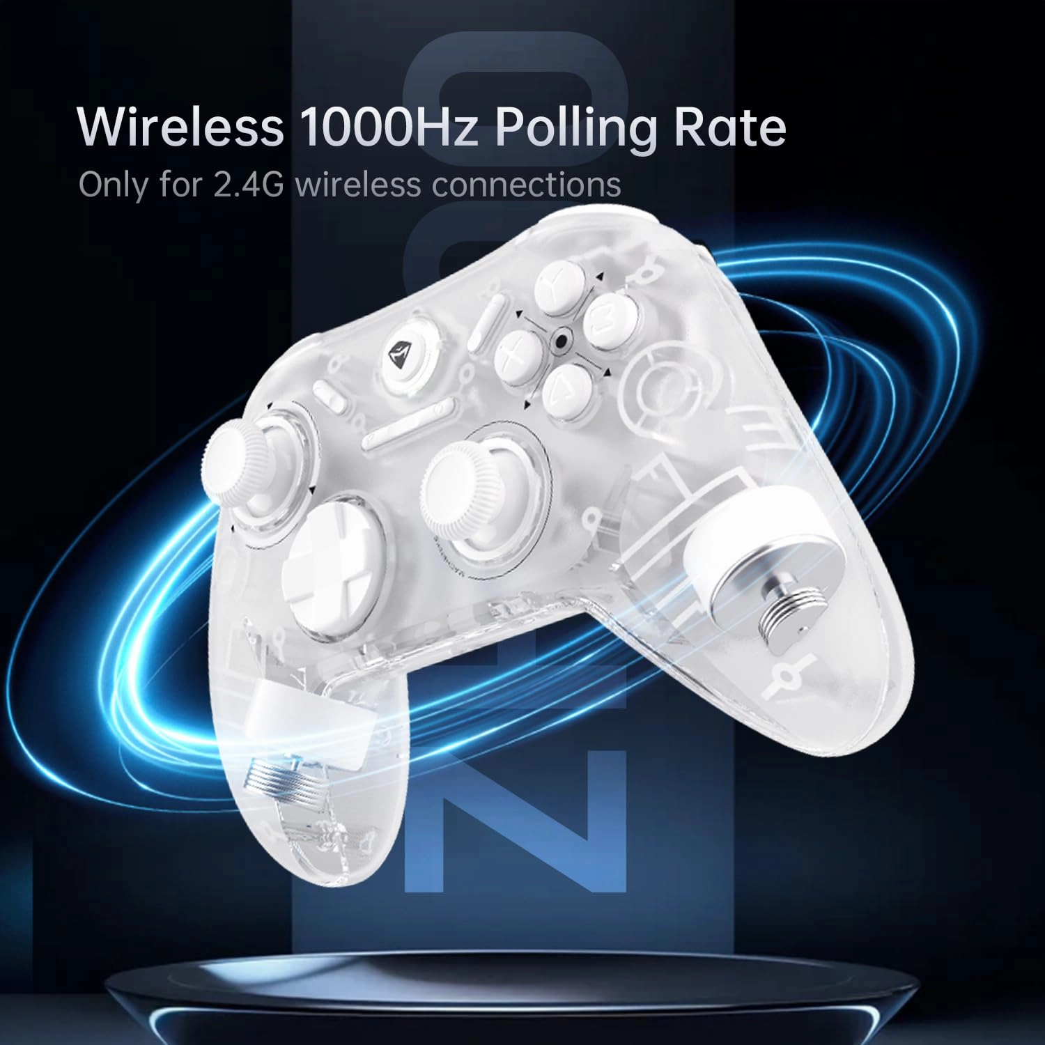 Machenike G1 Pro 1000Hz Wireless Gaming Controller for PC, Windows, Android, iOS, Switch,PC Controller with TMR Joystick＆Triggers/Gyroscope
