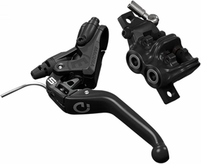 MAGURA MT5e Scheibenbremse VR/HR Ausführung Schalter: HIGO-Schliesser, Bicycle Brake, Unisex-Adult, Black, One Size