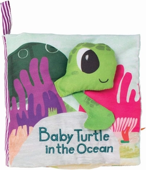 Manhattan Toy What's Outside Sea-Themed Soft Baby Activity Book with Rattle