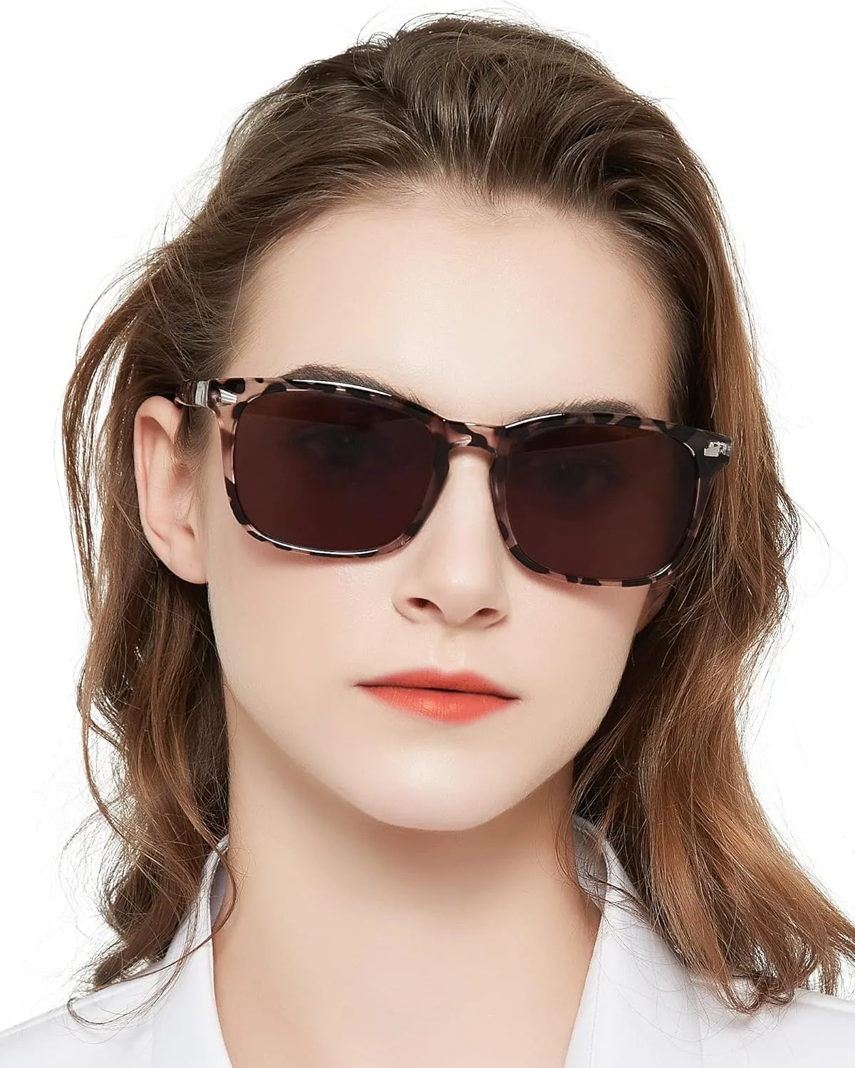 MARE AZZURO Reader Sunglasses 2.25 Women Outdoor Sun Reading Glasses 1.00 1.25 1.50 1.75 2.00 2.25 2.50 2.75 3.00 3.50 4.00 (Leopard/Brown Lens, 225)