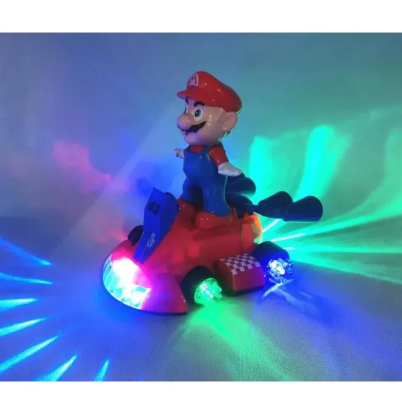 Mario Musical Car Toy with 360 Degree Movement (8 Months- 3 Years)