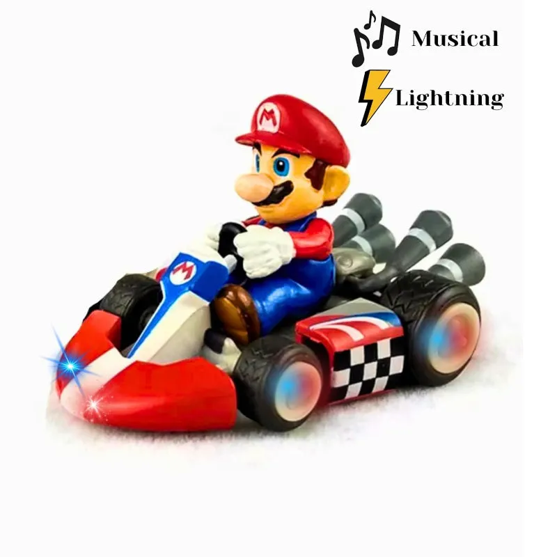 Mario Musical Car Toy with 360 Degree Movement (8 Months- 3 Years)
