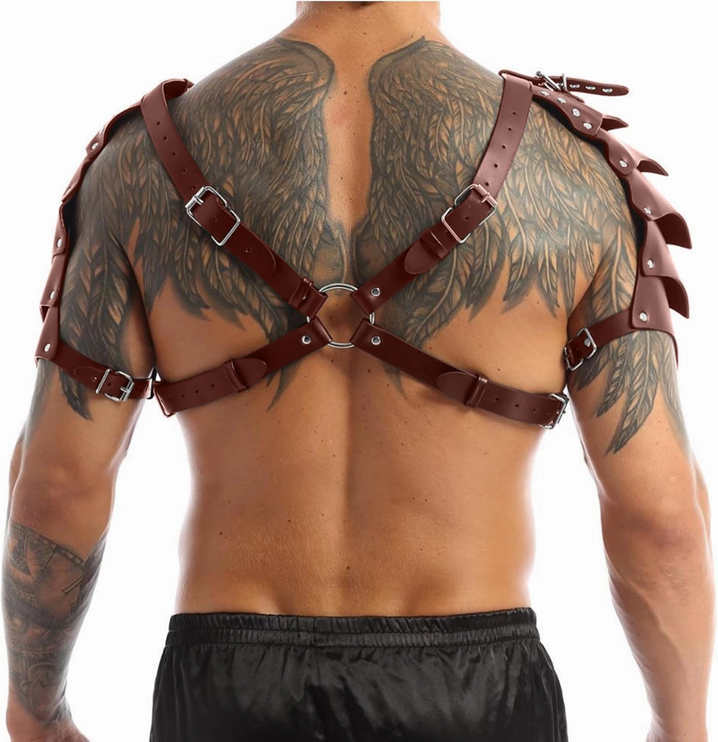 Medieval Belt Renaissance Accessories, PU Leather Belt Arm Guard Dagger Cover Cork Potion for Halloween Cosplay