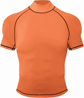 Men's Compression Mock Turtleneck Short Sleeve Shirts High Neck Quickly Dry Workout Tops for Athletic Running Gym