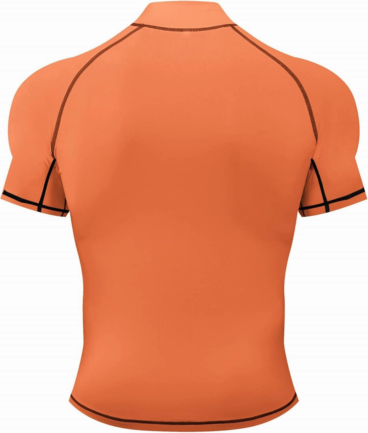 Men's Compression Mock Turtleneck Short Sleeve Shirts High Neck Quickly Dry Workout Tops for Athletic Running Gym