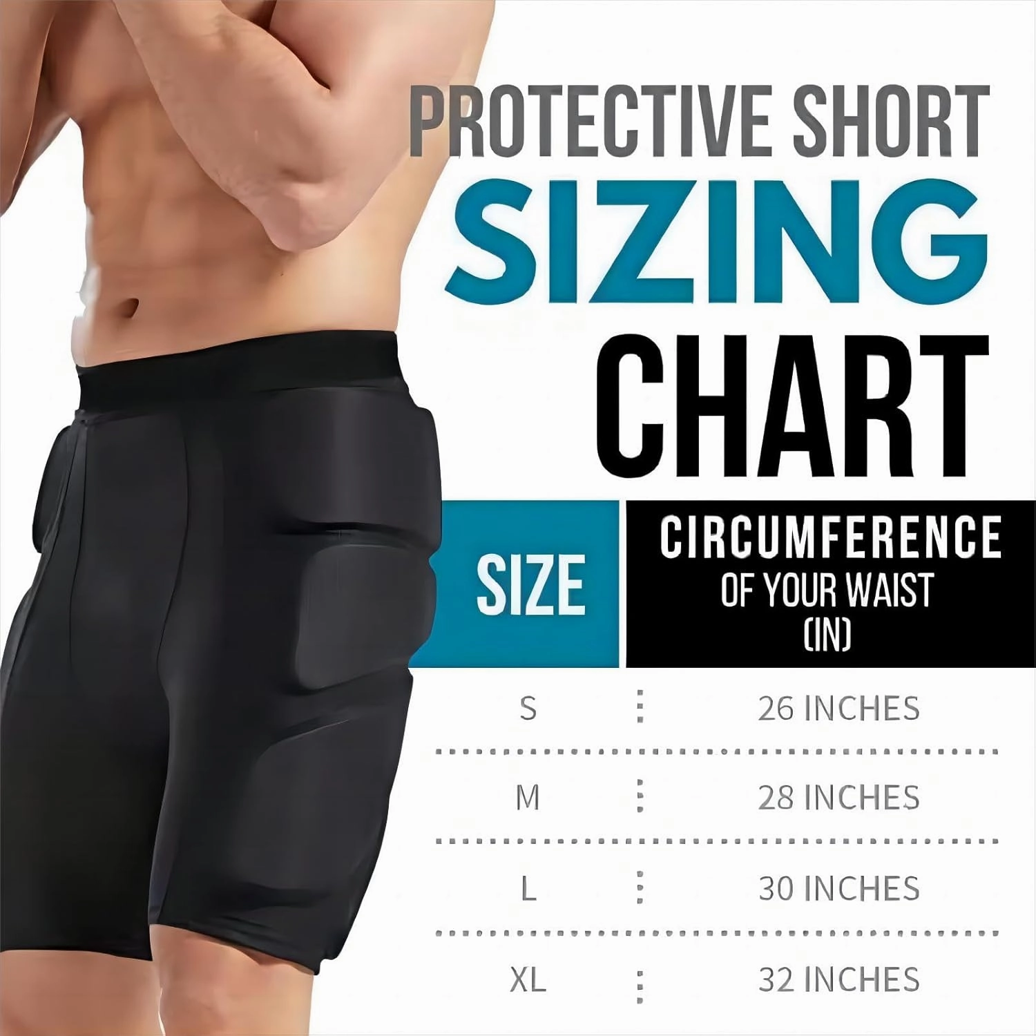 Men's Padded Compression Pants Protector or Football Baseball Soccer Basketball Girdle