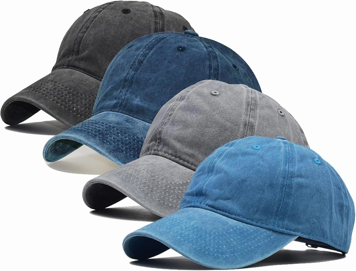 Men Women Baseball Sun Hats Summer Vintage Washed Distressed Baseball Cap Dad Golf Hat for Men Women