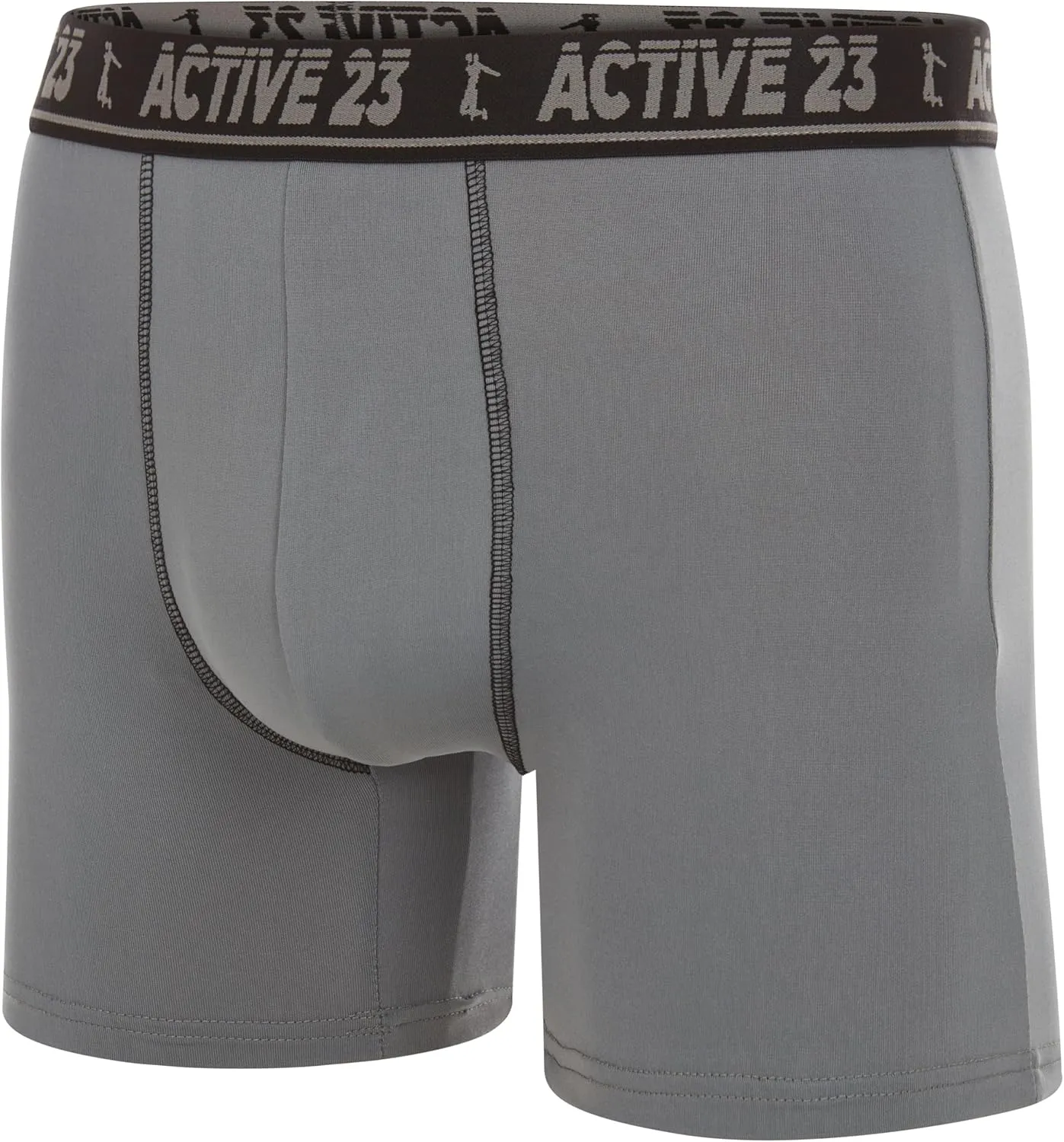 Mens 6, 8, or 10 Pack Dry Fit Performance Boxer Briefs for Men, Cooling Moisture Wicking Athletic Support Underwear