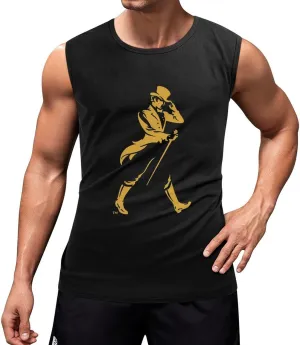 Men's Sports Personality Sleeveless Sweatshirt Gym Exercise Vest is Suitable for Workout Tank Tops for Men
