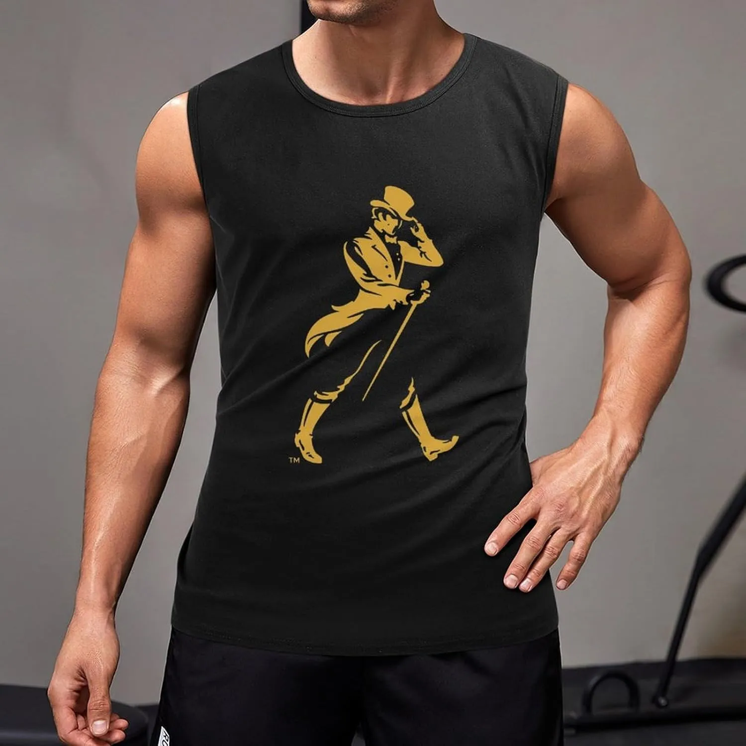 Men's Sports Personality Sleeveless Sweatshirt Gym Exercise Vest is Suitable for Workout Tank Tops for Men