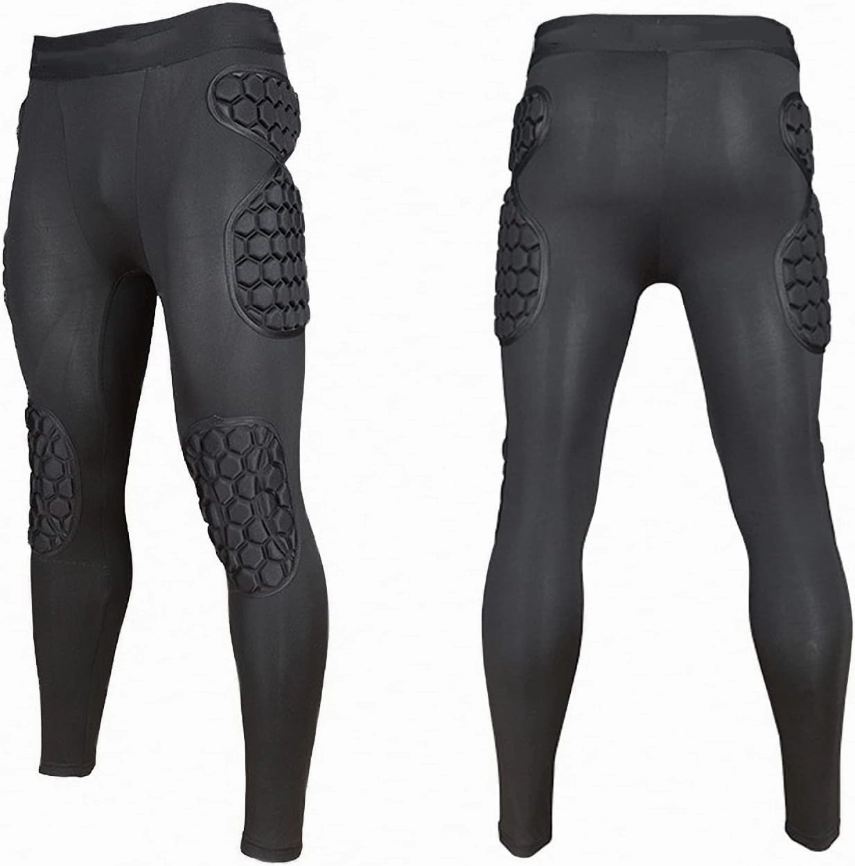 Mens Padded Compression Shorts with 6- Pad Football Girdle for Mens, Padded Compression Pants with Football Girdle Adult for Baseball Soccer Basketball