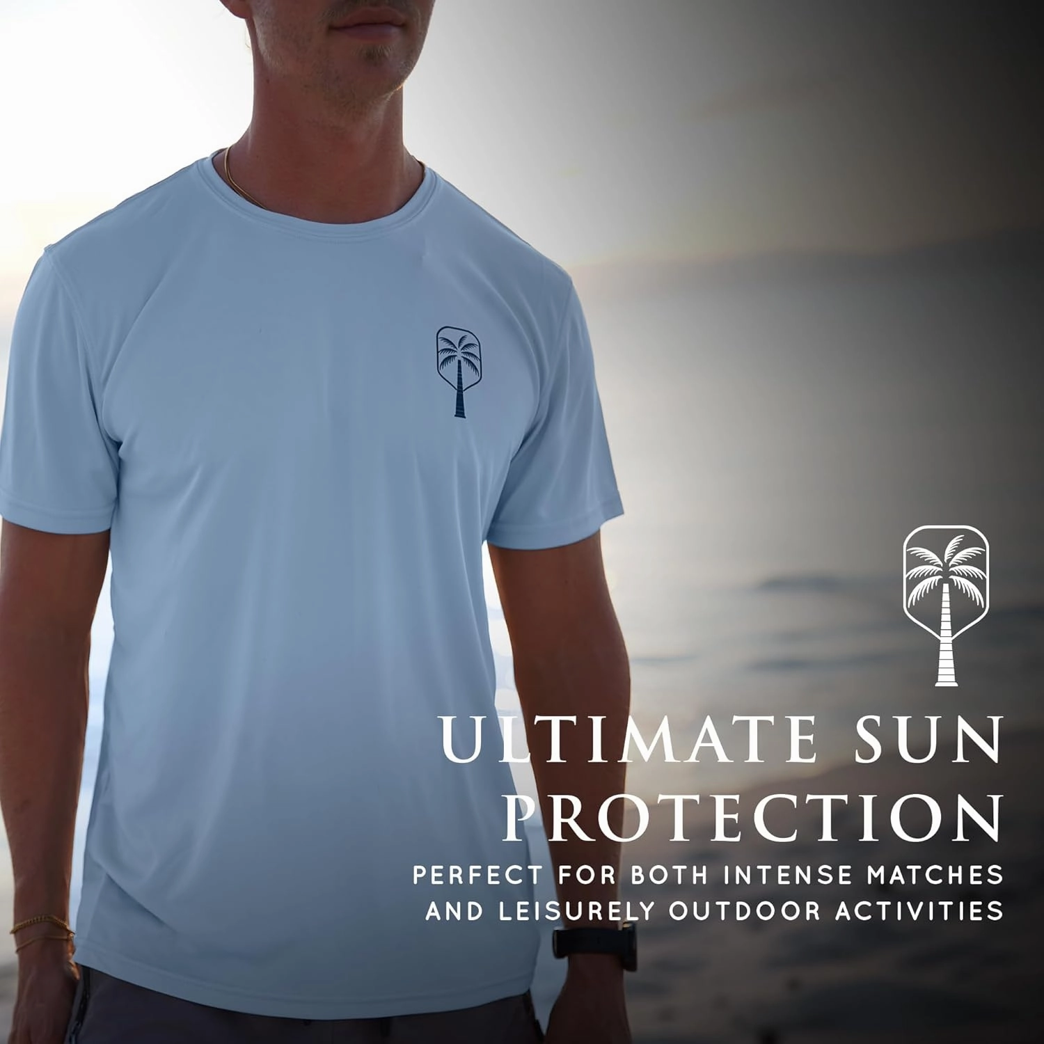 Mens Performance Short Sleeve Pickleball Shirt – Premium UV Protection, Moisture-Wicking, and Odor-Fighting Design