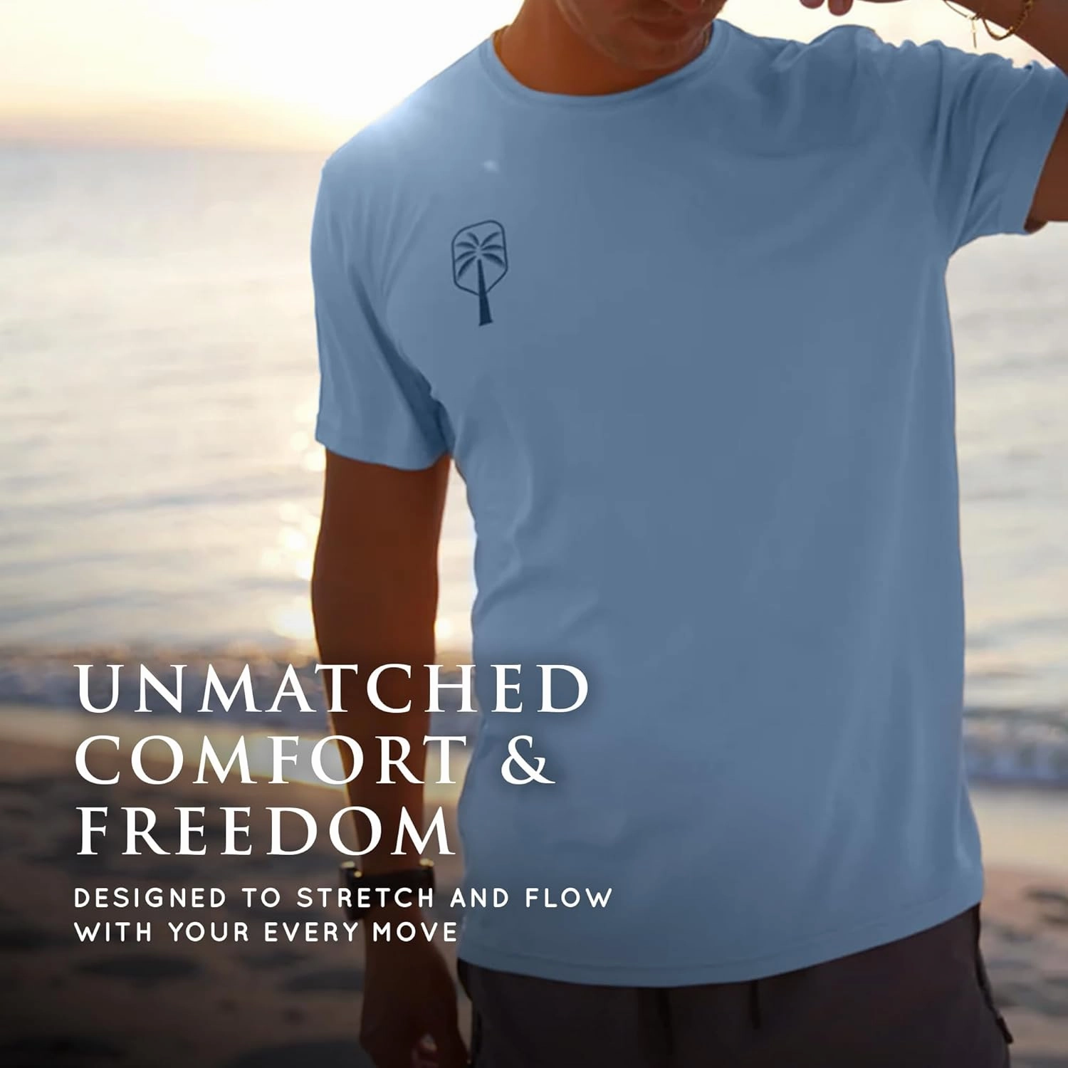 Mens Performance Short Sleeve Pickleball Shirt – Premium UV Protection, Moisture-Wicking, and Odor-Fighting Design