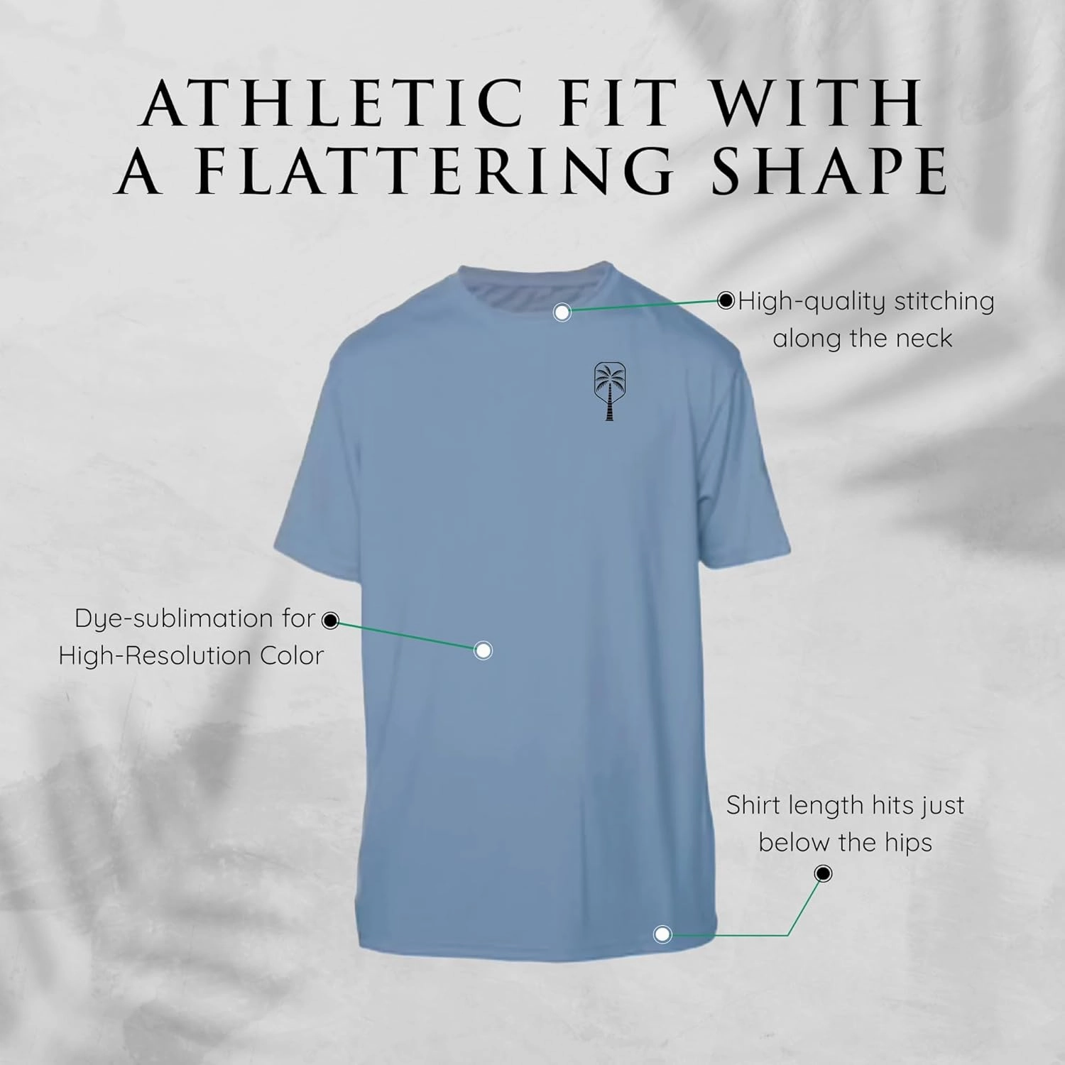 Mens Performance Short Sleeve Pickleball Shirt – Premium UV Protection, Moisture-Wicking, and Odor-Fighting Design