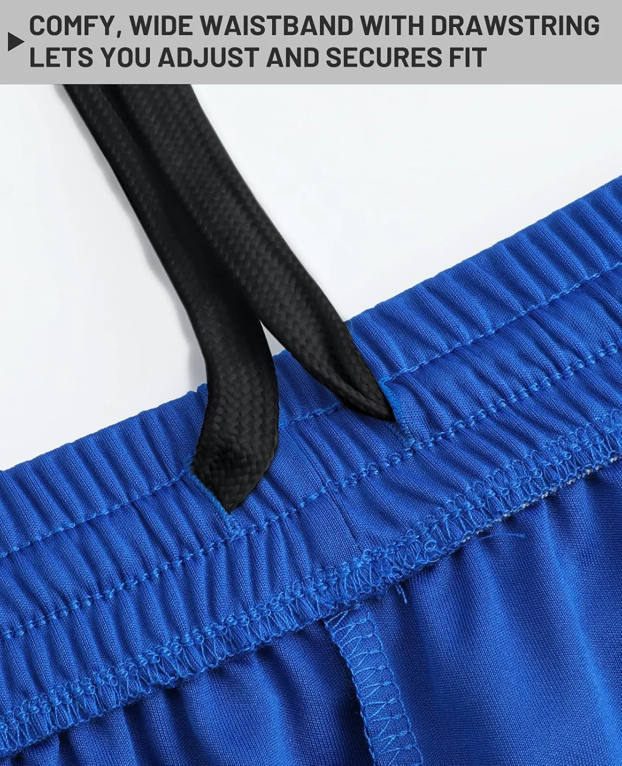 MIER Men's Quick-Dry Athletic/Soccer/Basketball Shorts Without Pockets No Liner Running Workout Training Active Shorts