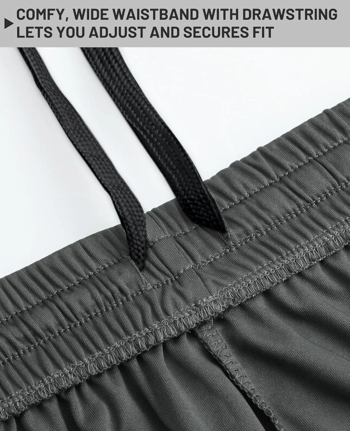 MIER Men's Quick-Dry Athletic/Soccer/Basketball Shorts Without Pockets No Liner Running Workout Training Active Shorts