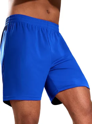 MIER Men's Quick-Dry Athletic/Soccer/Basketball Shorts Without Pockets No Liner Running Workout Training Active Shorts