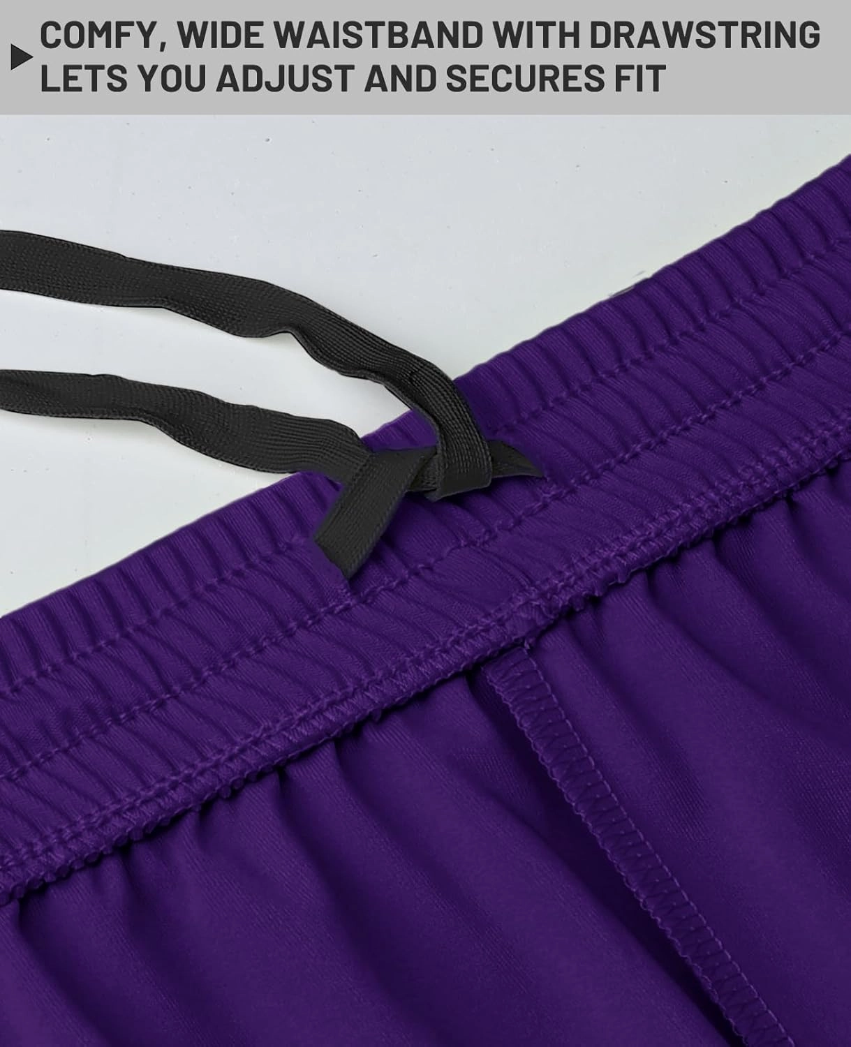MIER Men's Quick-Dry Athletic/Soccer/Basketball Shorts Without Pockets No Liner Running Workout Training Active Shorts
