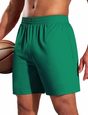 MIER Men's Quick-Dry Athletic/Soccer/Basketball Shorts Without Pockets No Liner Running Workout Training Active Shorts