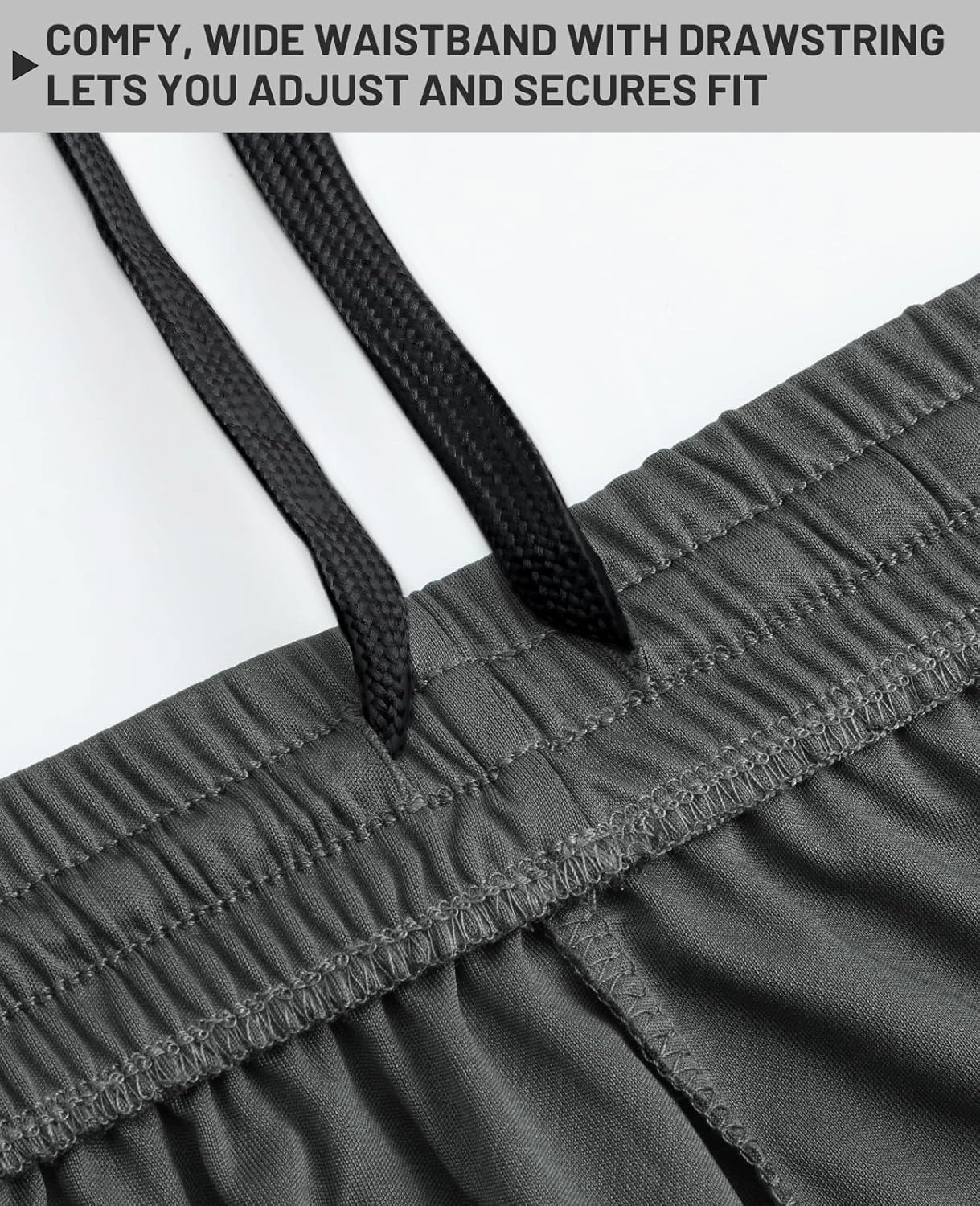 MIER Men's Quick-Dry Athletic/Soccer/Basketball Shorts Without Pockets No Liner Running Workout Training Active Shorts