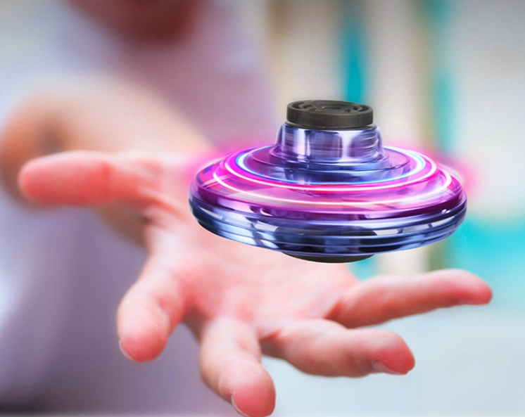 Mini Drone LED UFO Type Flying Helicopter Spinner Fingertip