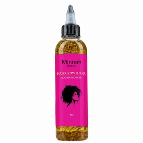 Minnah Beauty Hair Growth Oil - Extra Strength Rosemary   Fenugreek Herbal Hair Growth Oil for Nourished Skin