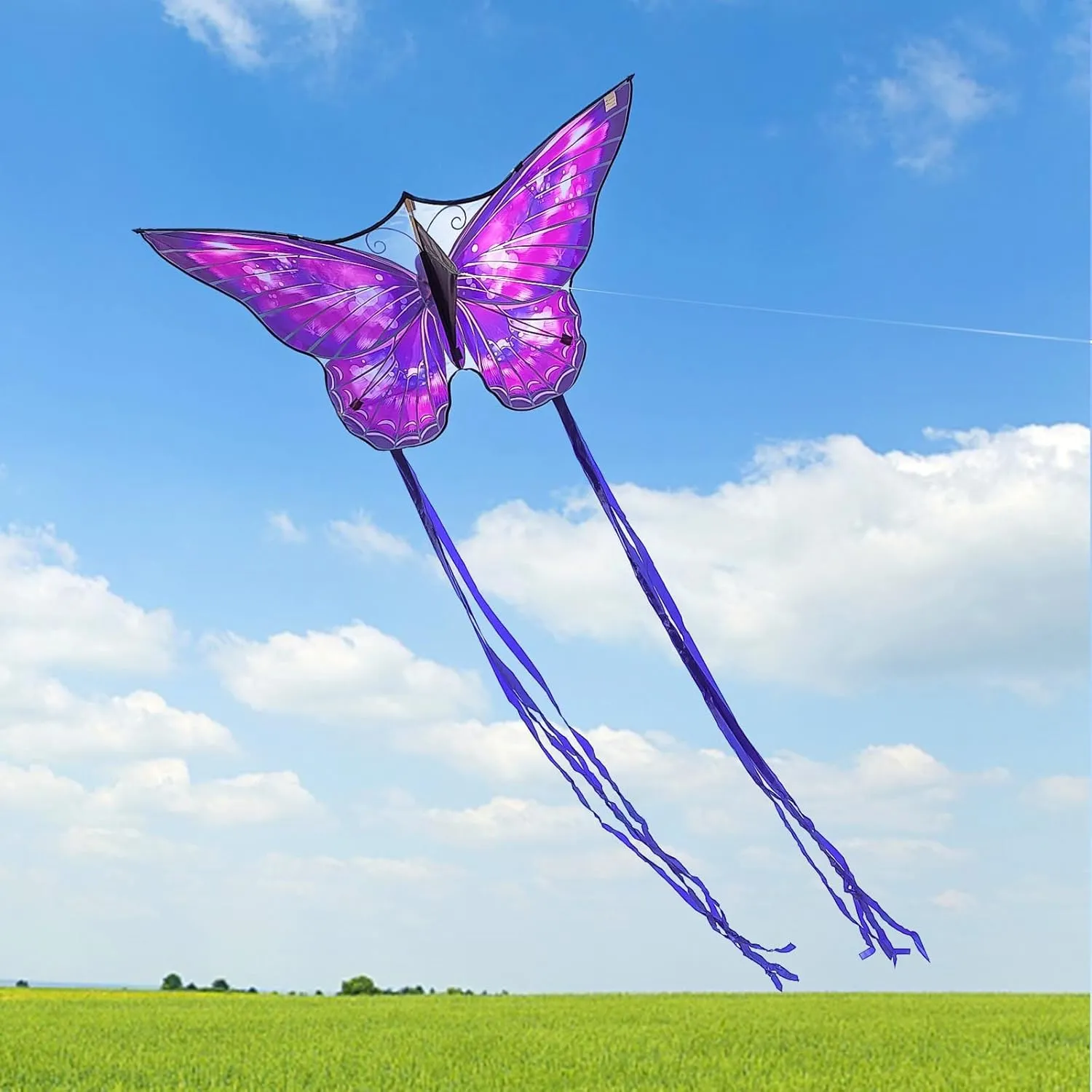 Mint's Colorful Life Butterfly Kite for Kids & Adults Easy to Fly, Large Single Line Kites with 300ft String Kite Handle