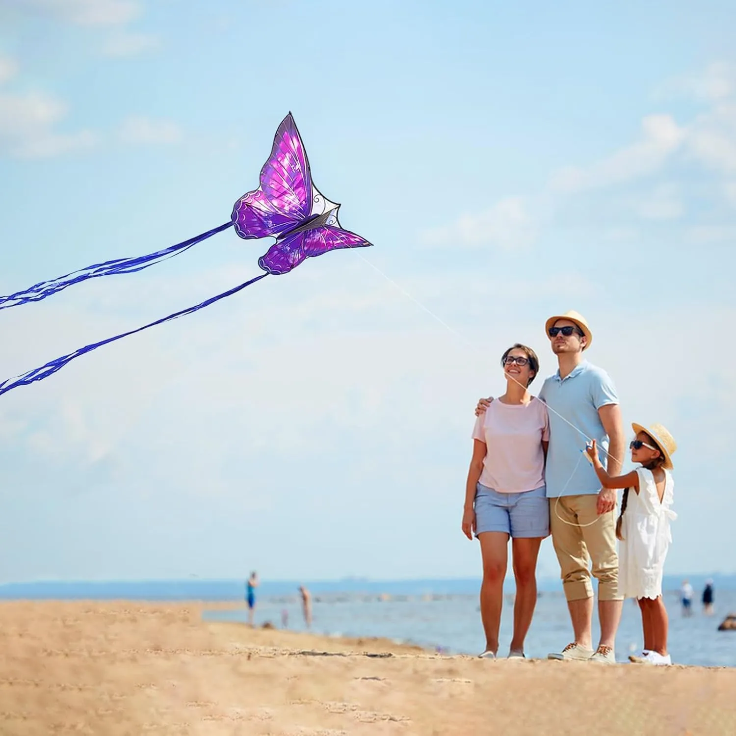 Mint's Colorful Life Butterfly Kite for Kids & Adults Easy to Fly, Large Single Line Kites with 300ft String Kite Handle