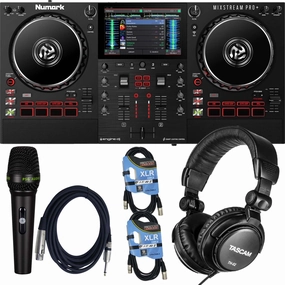 Mixstream Pro  Standalone DJ Controller, TH02, (2) XLR Cables, PSG AUDIO C350 Bundle