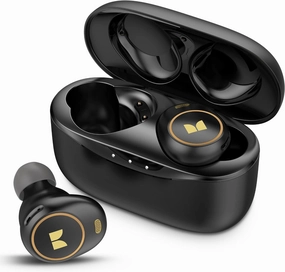 Monster Wireless Earbuds, Achieve 300 AirLinks Bluetooth Headphones Touch Control with Charging Case, Bluetooth Earbuds, Black