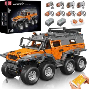 MOULD KING 13088 Off-Road Pickup Trucks Building Kits, MOC Shaman 8x8 ATV Car Sets Model with Motors/APP Remote Control, Gifts for Kids Age 14 /Adult Enthusiasts (3062 Pieces)