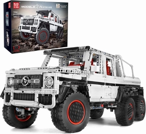 Mould King 13061 Off-Road Pickup Trucks Building Kits Toy, 6x6 MOC Building Blocks Model Off-Road Vehicle with Motor/APP Remote Control, Gift for Kids Age 8 /Adult Enthusiasts(3686 Pieces)