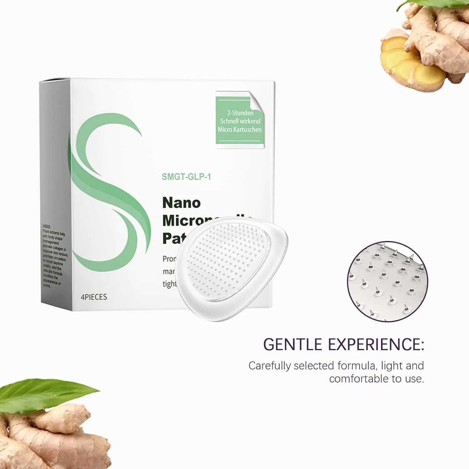 Nano Patch, Firming Skin and Body Shaping Care Patch, Natural Ingredients, Mild, Safe & Effective Body Care Pat-ch (3 boxes)
