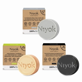 Natural Cosmetics Shower Bar 3-Pack including Green Touch Shampoo   Conditioner 80g, Patchouli Face Wash Bar 80g, Athletic Grey 4-in-1 Shower Bar 80g
