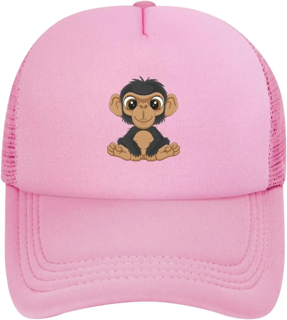 Naughty Monkey Baseball Cap for Men Women Adjustable Mesh Trucker Hat Golf Ball Caps