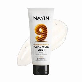 NAYIN Hydrating Honey Bliss - 2-in-1 Face & Beard Wash for Men | Shea Butter & Jojoba Oil | Hydrating, Anti-Aging, Restores Skin Barrier | Paraben-Free, Cruelty-Free, 100% Vegan | 100ml (Honey-0001)