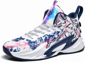 NCNDB Unisex Fashion Basketball Shoes High Top Anti Slip Sneakers Breathable Running Sports Shoes