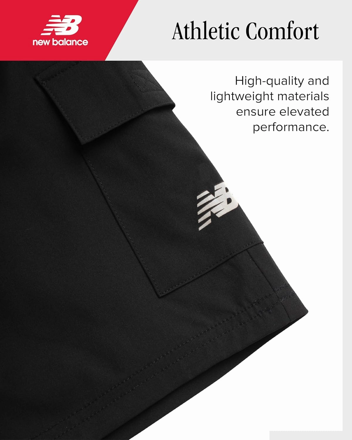 New Balance Boys Athletic Shorts - Lightweight Performance Woven Boys Gym Shorts with Pockets for Basketball Soccer (8-10)